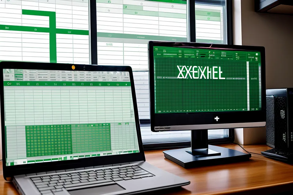 A detailed eye fatigue tracking spreadsheet on a monitor screen.