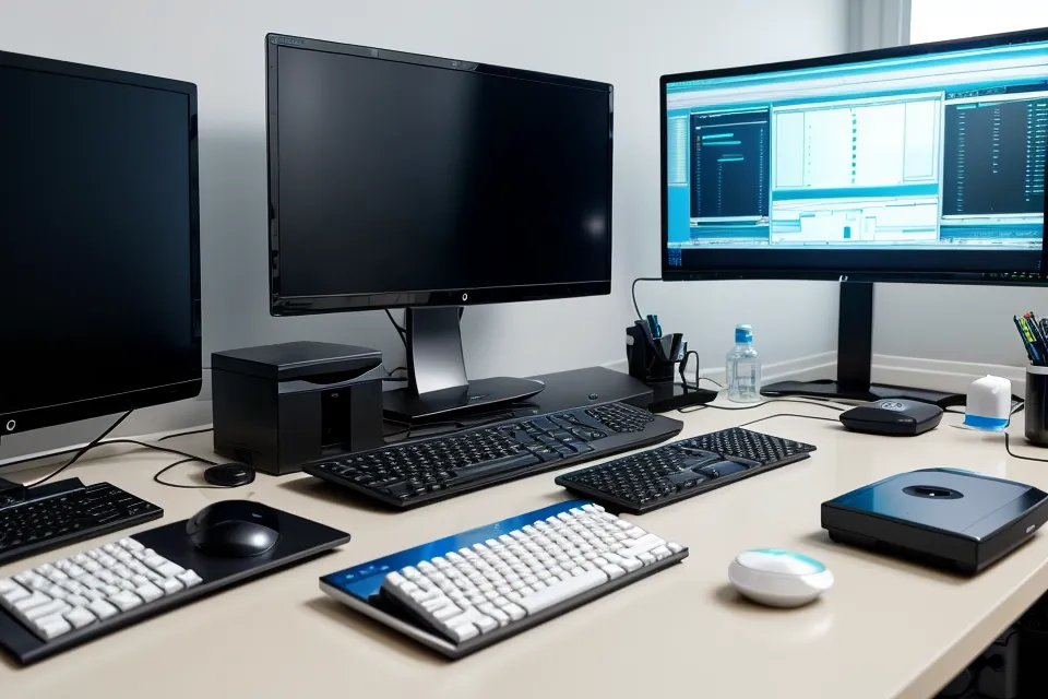 VisiFlora eye health supplement bottle on a developer's desk during remote work supplement testing