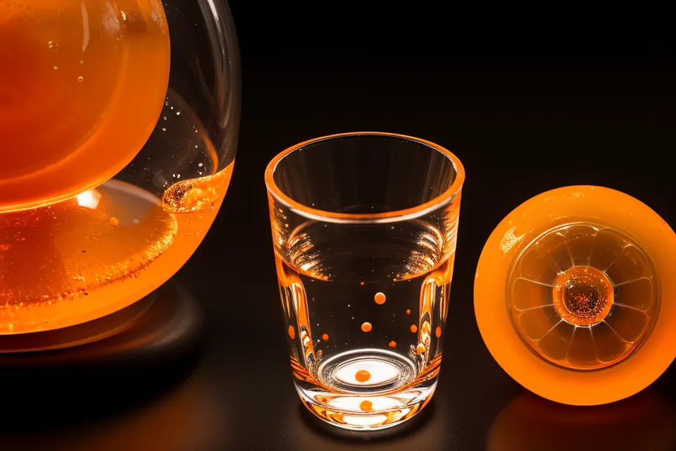 Close-up of eye supplement capsules on a developer's desk near a glowing mouse.