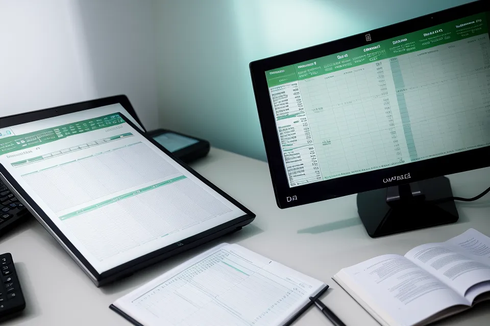 An Excel spreadsheet showing tracked eye fatigue scores and screen time data.